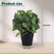 Realistic Faux Potted Plants with Plastic Pots - Artificial Plants for Indoor & Outdoor Home Decor, Bathroom, Kitchen, Shelf, Office